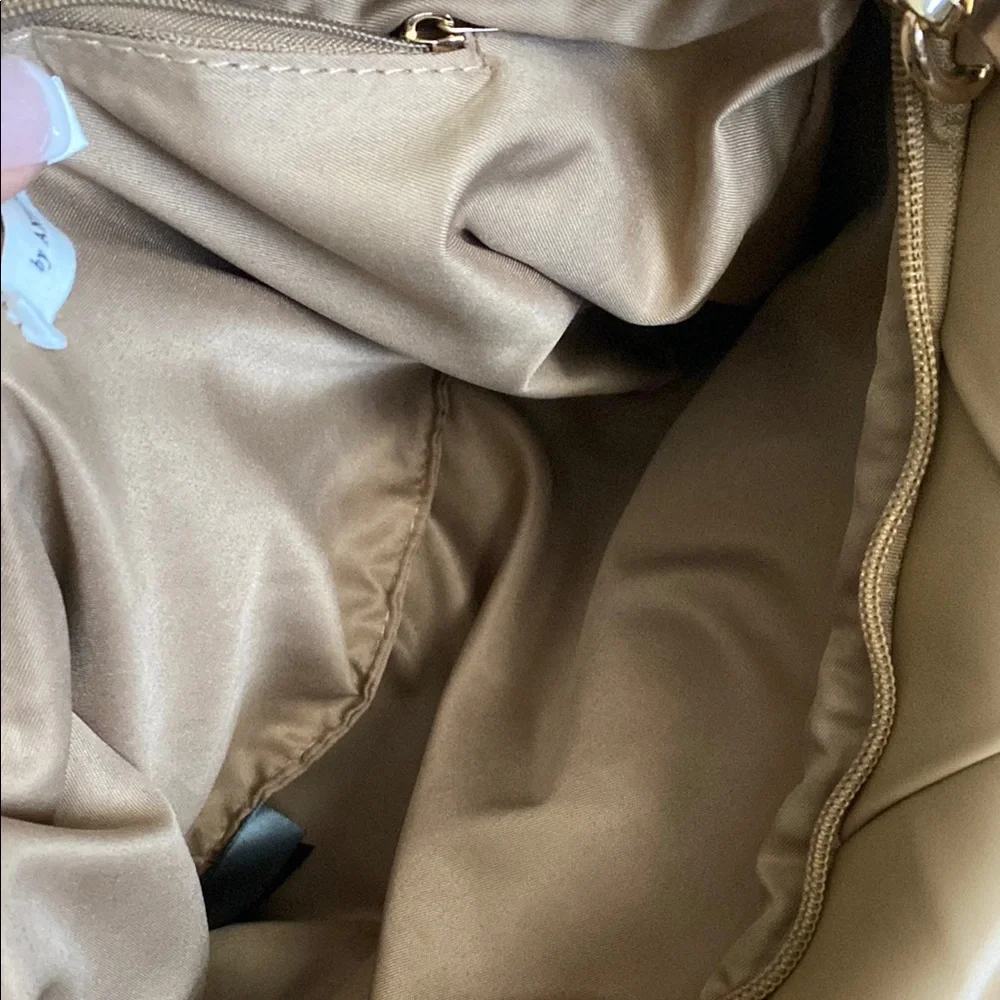 Anthropologie Tan Woven Crossbody Bag - Picture 5 of 7